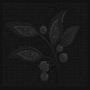 Black gray berry leaf background