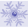 Blue Snowflake Background