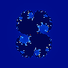 Blue Molecule Background