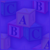 Blue violet blocks background