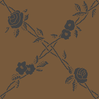 Brown Flowered Background