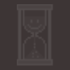 gray hour glass background