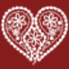 Lace heart background