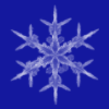 Blue snowflake background
