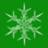 Green snowflake background
