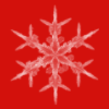 Red snowflake background