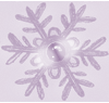 Purple Snowflake Background