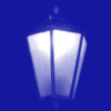 Blue street light background