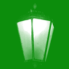 Green street light background