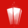 Red street light background