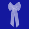 Blue ribbon bow background