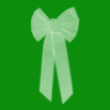 Green ribbon bow background