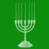 Green candleabra background