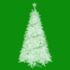 Green Christmas tree background