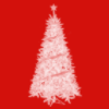 Red Christmas tree background