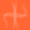 Orange swirled x background