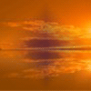 Orange sunset background