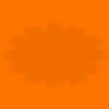 Orange floral shape background