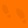 Orange footprint background