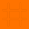 Orang tic tac toe background