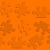 Orange puzzle background
