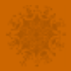 Orange snowflake background 2