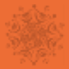 Orange snowflake background 3