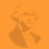 Orange washington background