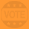 Orange voter background