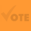 Orange vote background