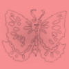 Pink butterfly background