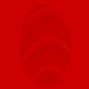 Red thumb print shape background