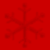 Red snowflake background