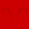 Red elk background