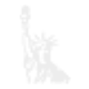 white statue of liberty background