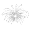 White fireworks background