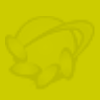 Yellow ballon shape background
